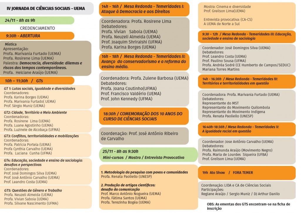 programação da jornada de ciências sociais