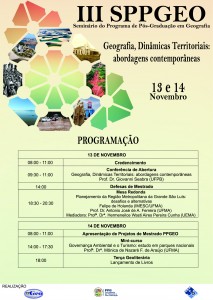 III SPPGEO_Programação