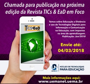 A Revista TICs & EaD em Foco. Foto: Divulgação.