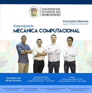 Especialização em Mecânica Computacional do Maranhão. Foto: Divulgação.