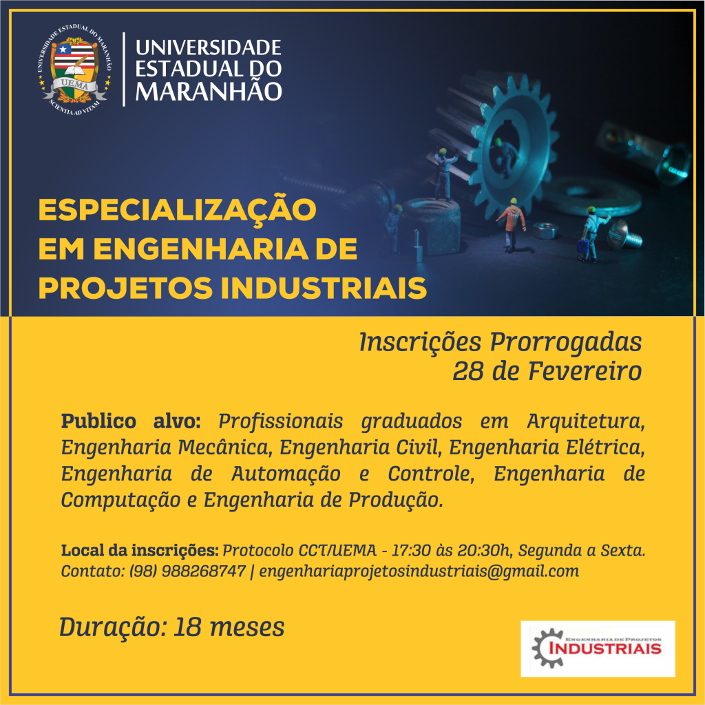 Esp. Engenharia de Projetos industriais