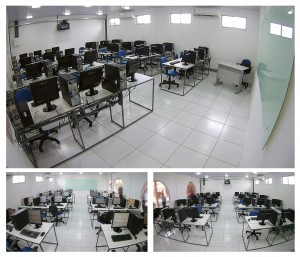 O Laboratório de Informática João Carlos Campelo, do Centro de Ciências Sociais Aplicadas (CCSA). Foto: Rafael Carvalho.