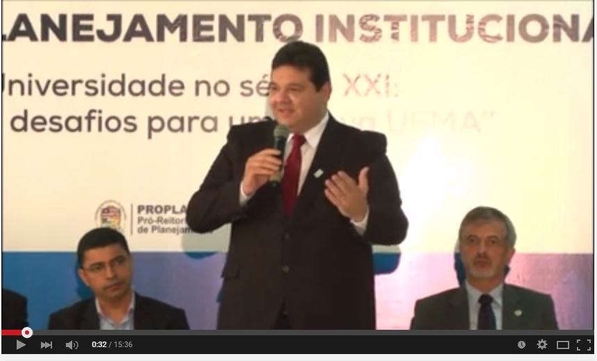 Discurso do Reitor na Abertura do Simpósio  de Planejamento da UEMA