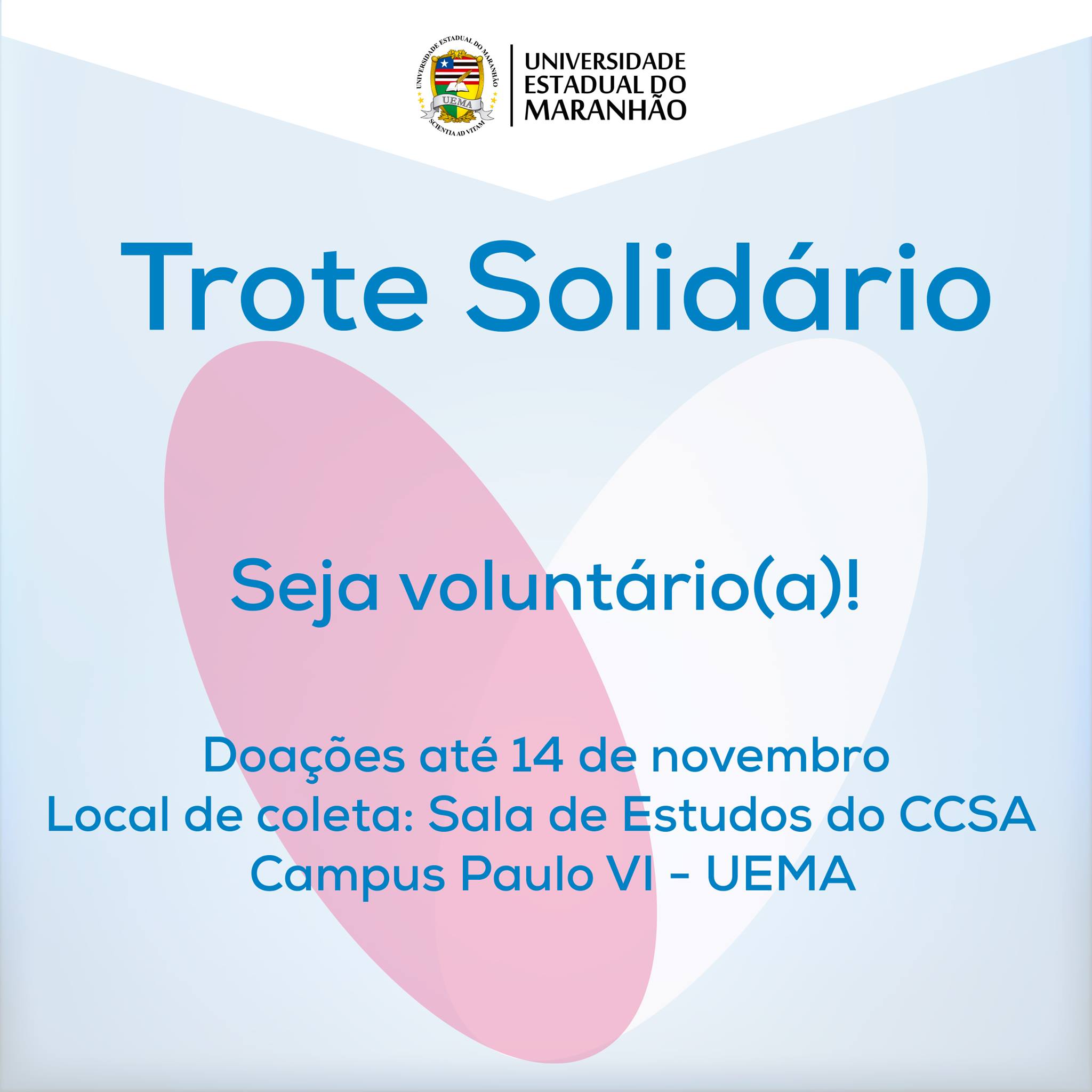 Participe do Trote Solidário do CCSA
