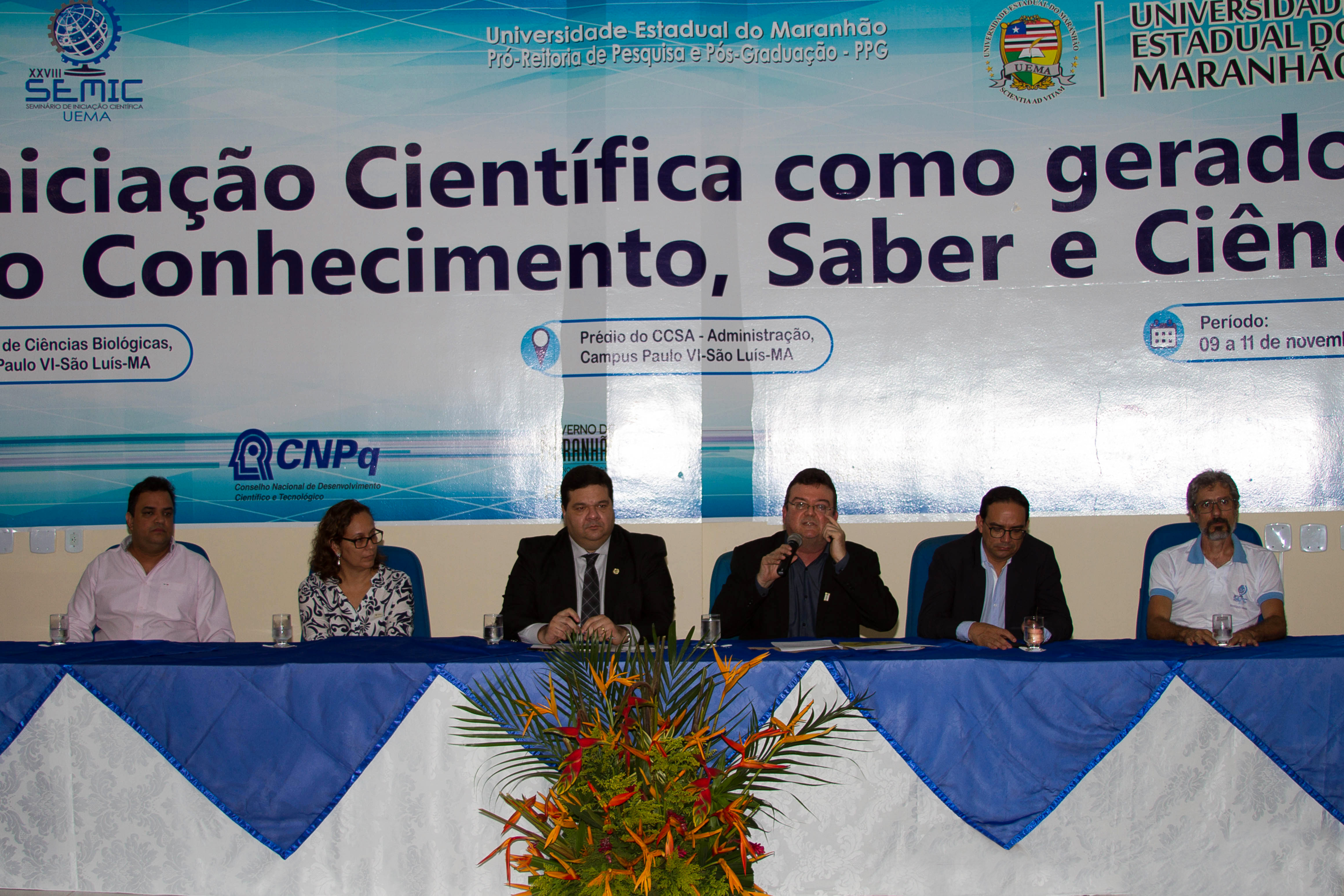 Começa o XXVIII Seminário de Iniciação Científica da UEMA