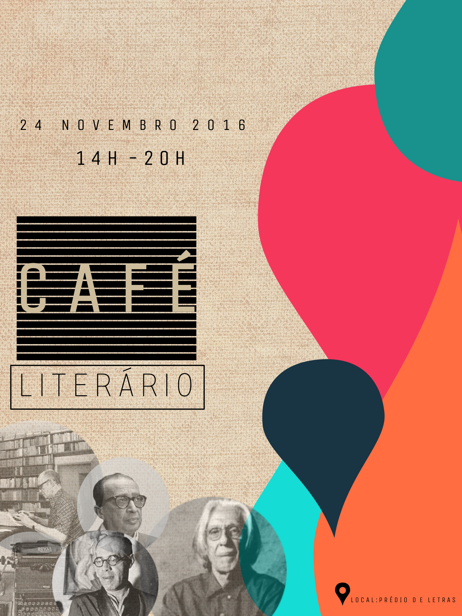 Curso de Letras promove Café Literário dia 24 de novembro