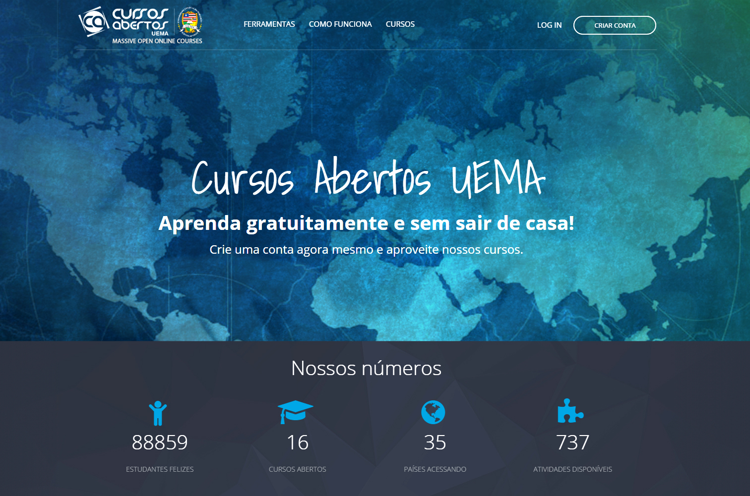 Mais de 85 mil pessoas já estão acessando os cursos abertos da UEMA