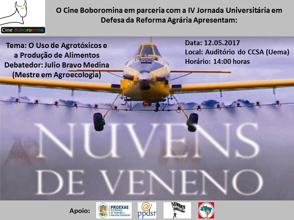Cine Boboromina debate sobre Uso de Agrotóxicos e a Produção de Alimentos