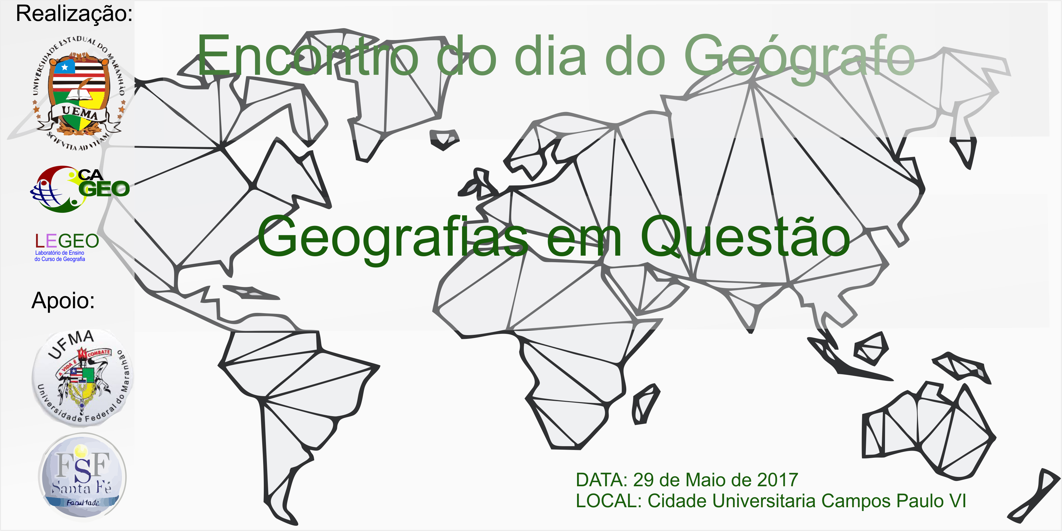 Curso de Geografia realiza I Encontro do Dia do Geógrafo
