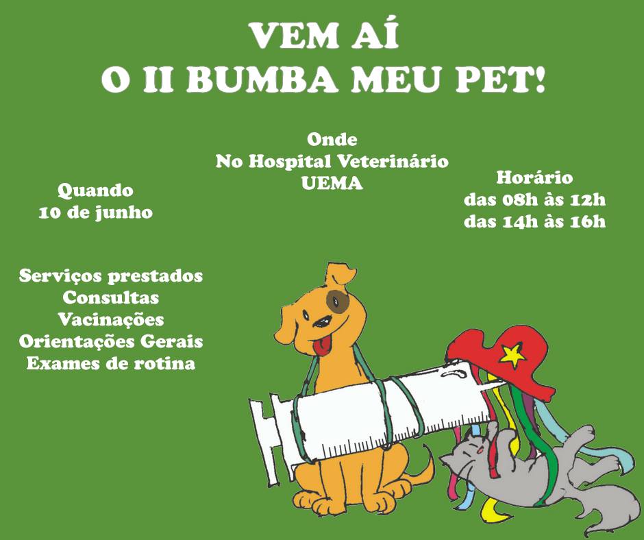 UEMA promoverá o “II Bumba Meu Pet” para cães e gatos