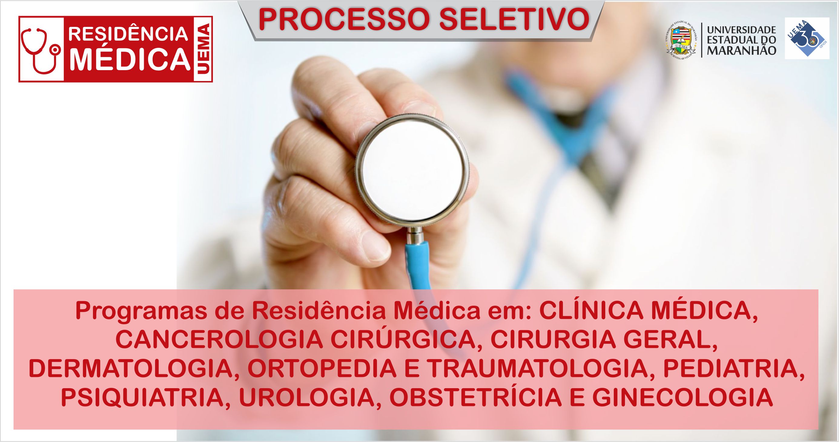 Inscrições abertas para os programas de Residência Médica 2018