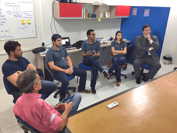 Reitor da UEMA visita Empresa Júnior de Engenharia Civil