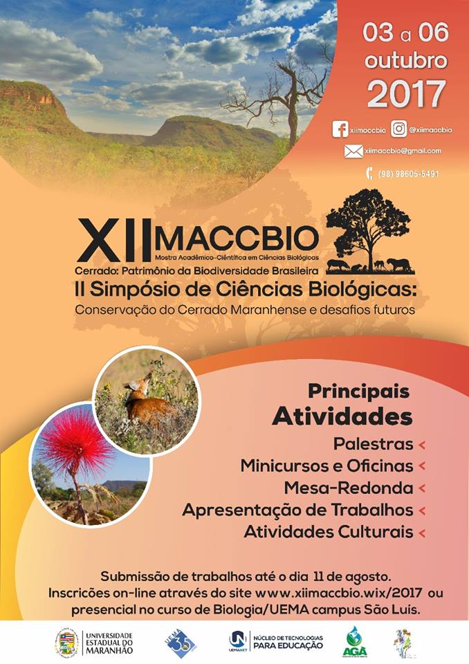 Inscrições abertas para a XII MACCBIO