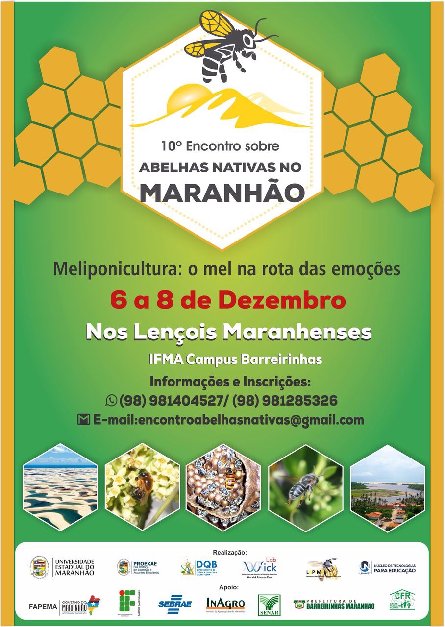 UEMA realizará o X Encontro sobre abelhas nativas no Maranhão em Barreirinhas
