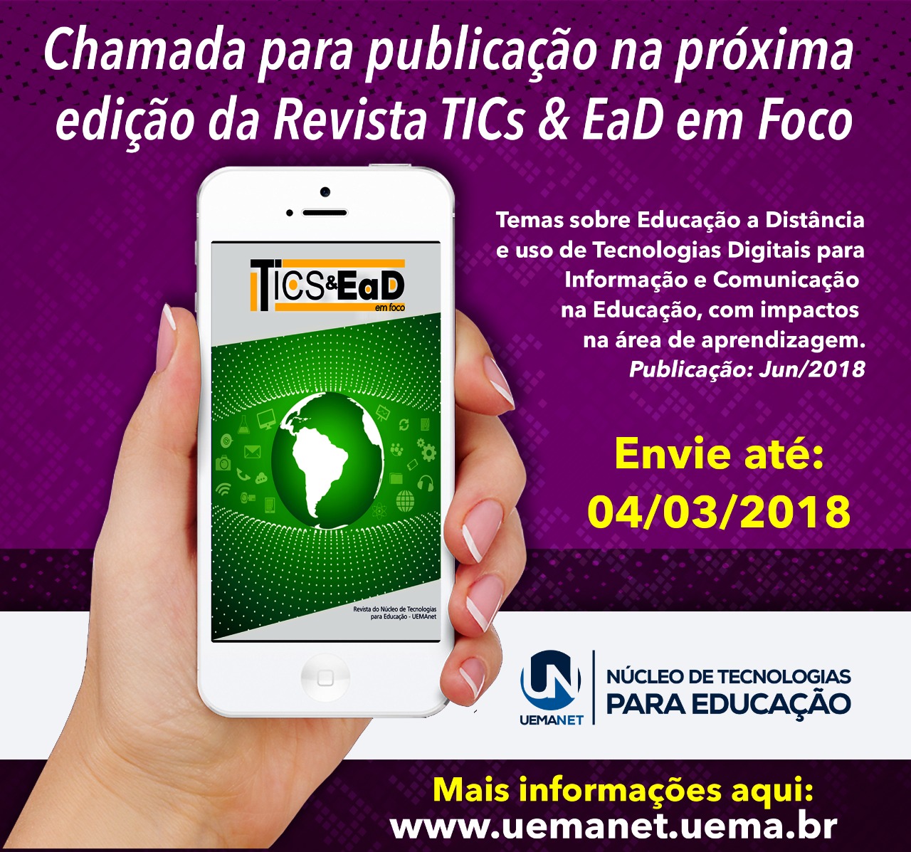 Revista TICs e EaD em foco: chamada para publicação