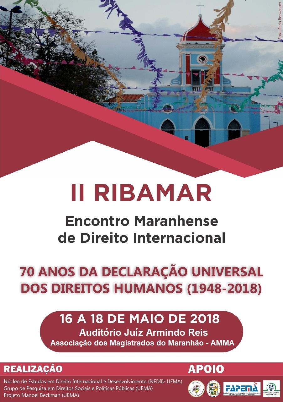 Inscrições abertas para II RIBAMAR Encontro Maranhense de Direito Internacional