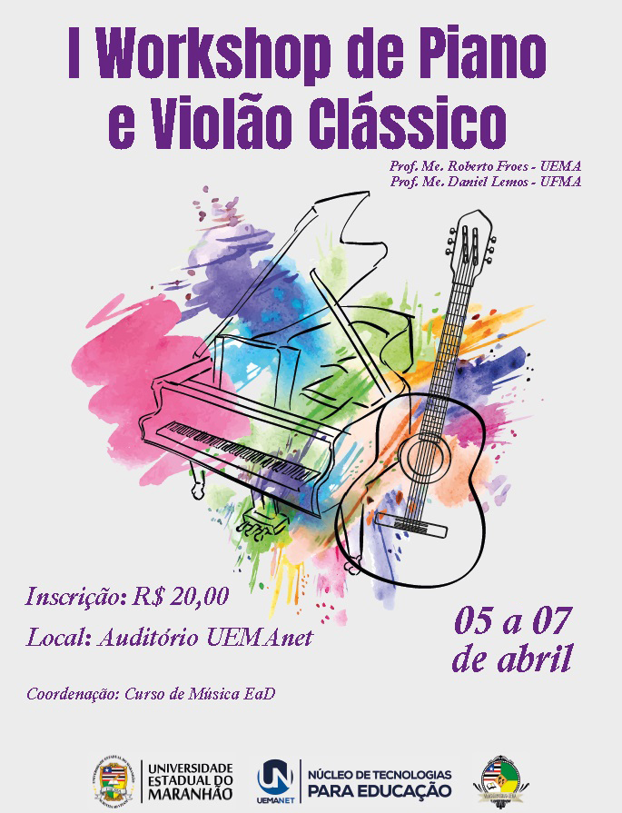 Curso de Música EaD realizará I Workshop de piano e violão clássico