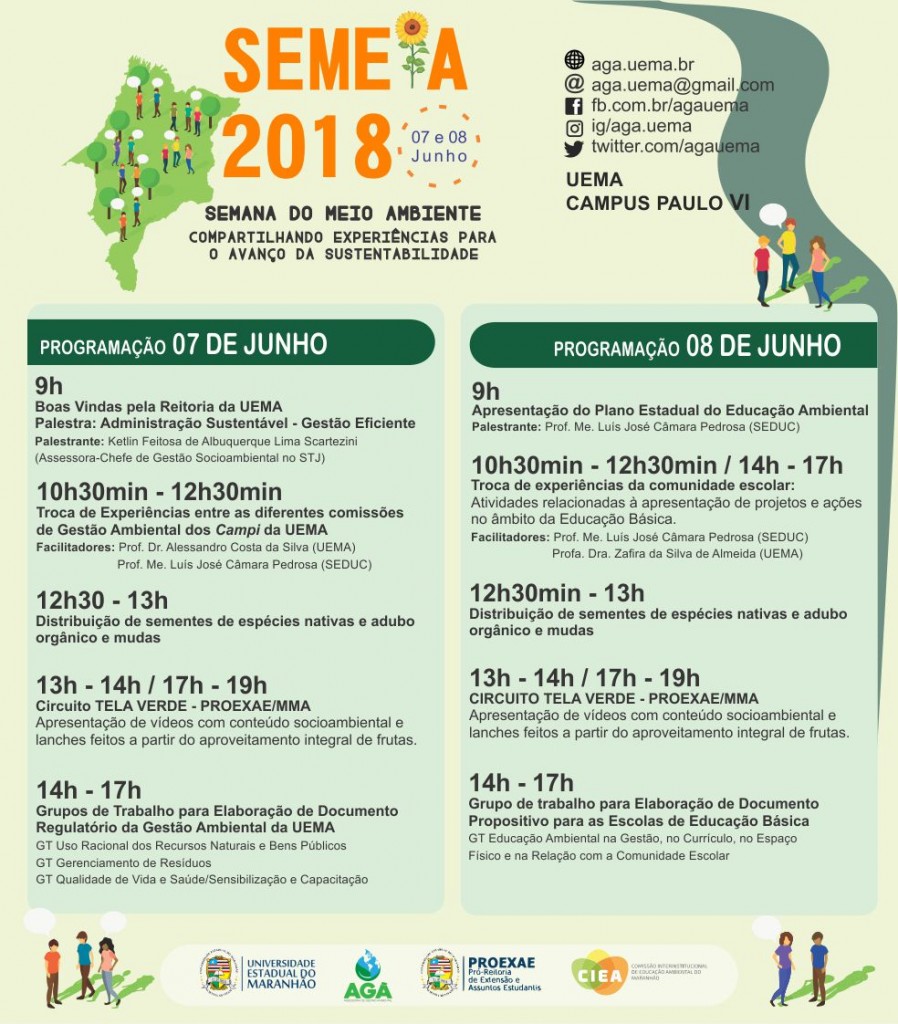 Inscrições abertas para a Semana do Meio Ambiente 2018 da UEMA