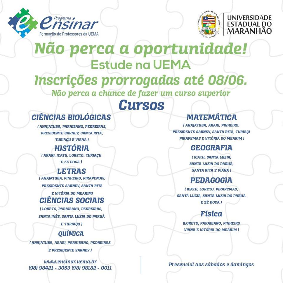 Inscrições para Vestibular do Programa Ensinar encerram sexta-feira