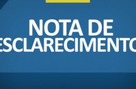 NOTA DE ESCLARECIMENTO