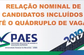 Divulgada lista de classificados para 2ª etapa do PAES 2019