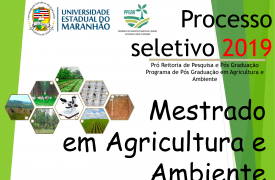 Aberto Processo Seletivo para Mestrado em Agricultura e Ambiente