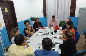 Administração Superior da UEMA reúne-se com diretor e professores do Campus Santa Inês