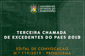 EDITAL DE CONVOCAÇÃO N.º 119/2019: terceira chamada de excedentes do PAES 2019