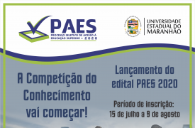 Divulgado edital do PAES 2020