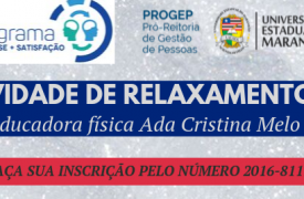 Últimas vagas para atividade de relaxamento