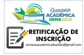Retificação das Inscrições na Semana Acadêmica