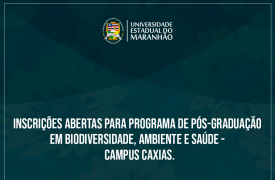Inscrições abertas para seleção em nível de Mestrado ao Programa de Pós-Graduação em Biodiversidade, Ambiente e Saúde