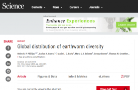 Professor e aluno da UEMA participam de publicação na Revista Science sobre a distribuição das comunidades de minhocas no mundo todo.