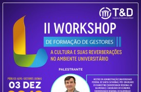 PROGEP realizará o II Workshop de Formação de Gestores