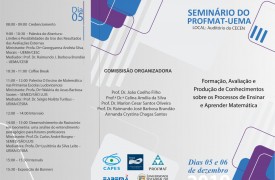 Inscrições abertas para III Seminário de Matemática do PROFMAT