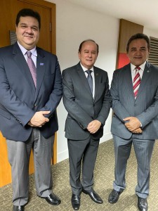 Reitor Gustavo Costa, Pres.da CAPES, Benedito Aguiar e Pres.da ABRUEM, Rangel Junior.