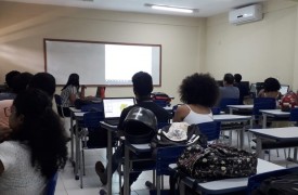 Professor e alunas desenvolveram o projeto intitulado “Geoprocessamento com o Software Livre QGIS” no Campus Caxias