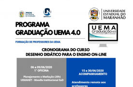 Uema oferta curso sobre Desenho de Didática para o Ensino On-line