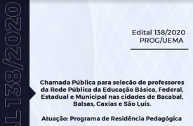 Inscrições para preceptores das escolas públicas no âmbito do Programa de Residência Pedagógica da UEMA