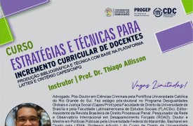 PROGEP realizará curso de Estratégias e Técnicas para incremento curricular de docentes