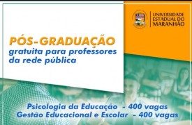 Pós-graduação gratuita para professores da rede pública está com inscrições abertas