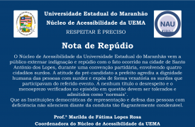 NOTA DE REPÚDIO