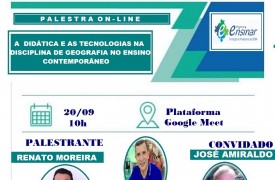 Programa Ensinar: Polo Carutapera promove palestra sobre Didática e Tecnologias na disciplina de Geografia