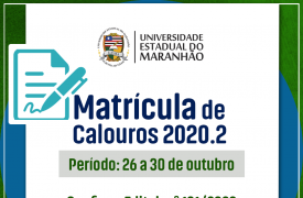 Matrícula de calouros do segundo semestre inicia dia 26 de outubro