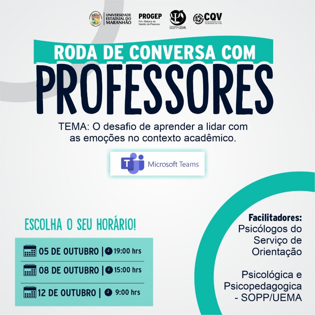 Roda de conversa para professores