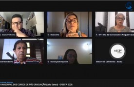 Aula Inaugural virtual dos Cursos de Pós-Graduação em Psicologia da Educação e Gestão Educacional e Escolar aconteceu hoje