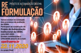 Participação na reformulação do Projeto de Autoavaliação Institucional encerra dia 22 de novembro!