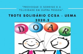 Trote Solidário do CCSA 2020.2: Doações podem ser feitas até 23 de dezembro