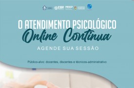 Serviço de atendimento Psicológico On-line para comunidade acadêmica continua
