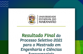 Resultado final do Processo Seletivo para Mestrado em Engenharia e Ciências Aeroespaciais -RNA 2021